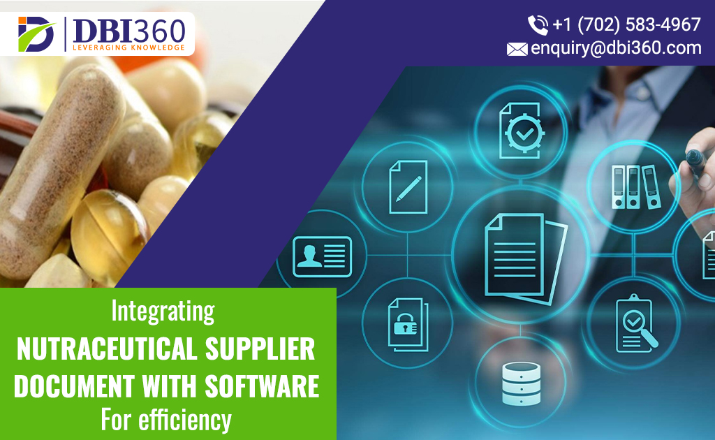 Integrating Nutraceutical Supplier Documents with Supply Chain Software